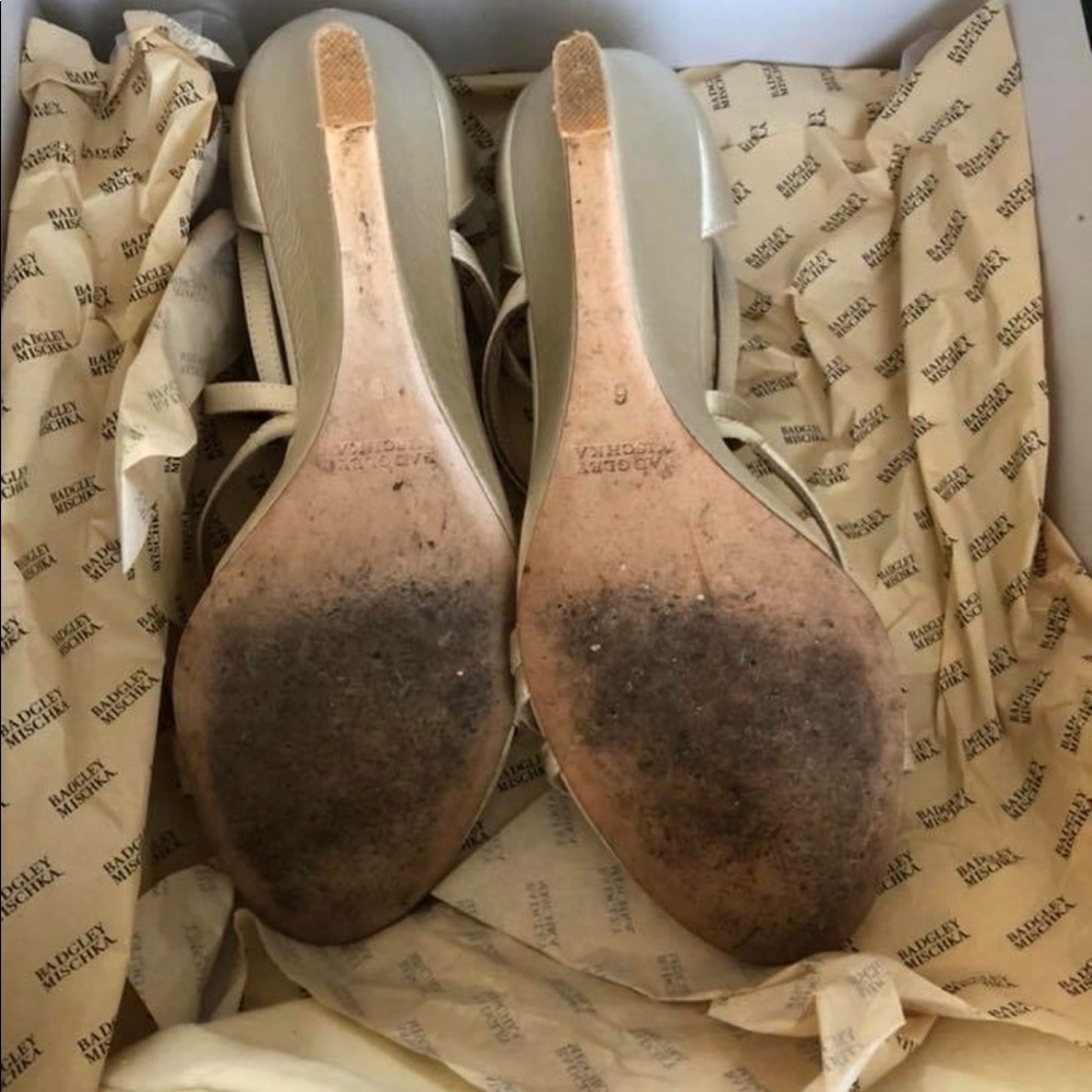 BHLDN Badgley Mischka Wedding Bridesmaid Heels - Picture 4 of 6